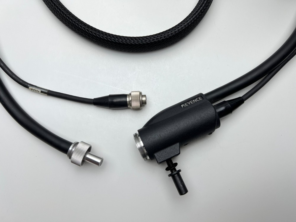 Keyence Digital Microscope VH Series Fiber Optic Camera Head Cable Light Ring