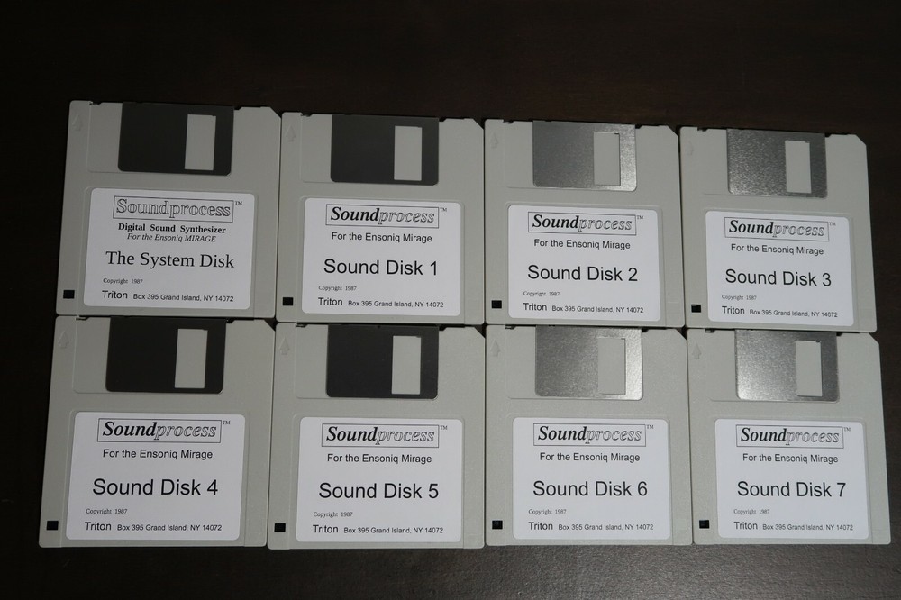 Triton Soundprocess System OS Disk & Sound Disk Ensoniq Mirage - 8 Disk cc_robot