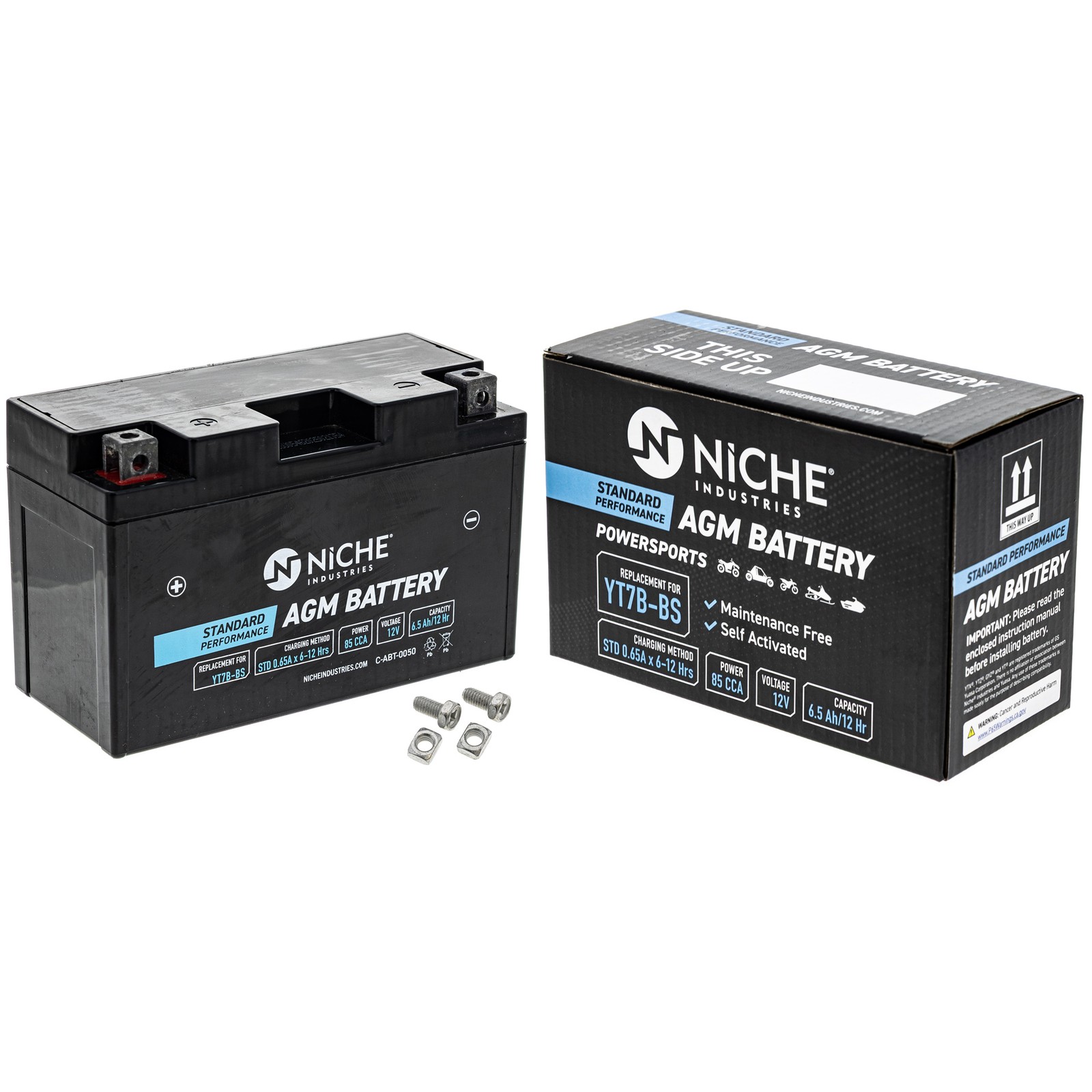 NICHE AGM Battery YT7B for Suzuki DRZ400 Yamaha TTR250 Ducati 1199 Panigale