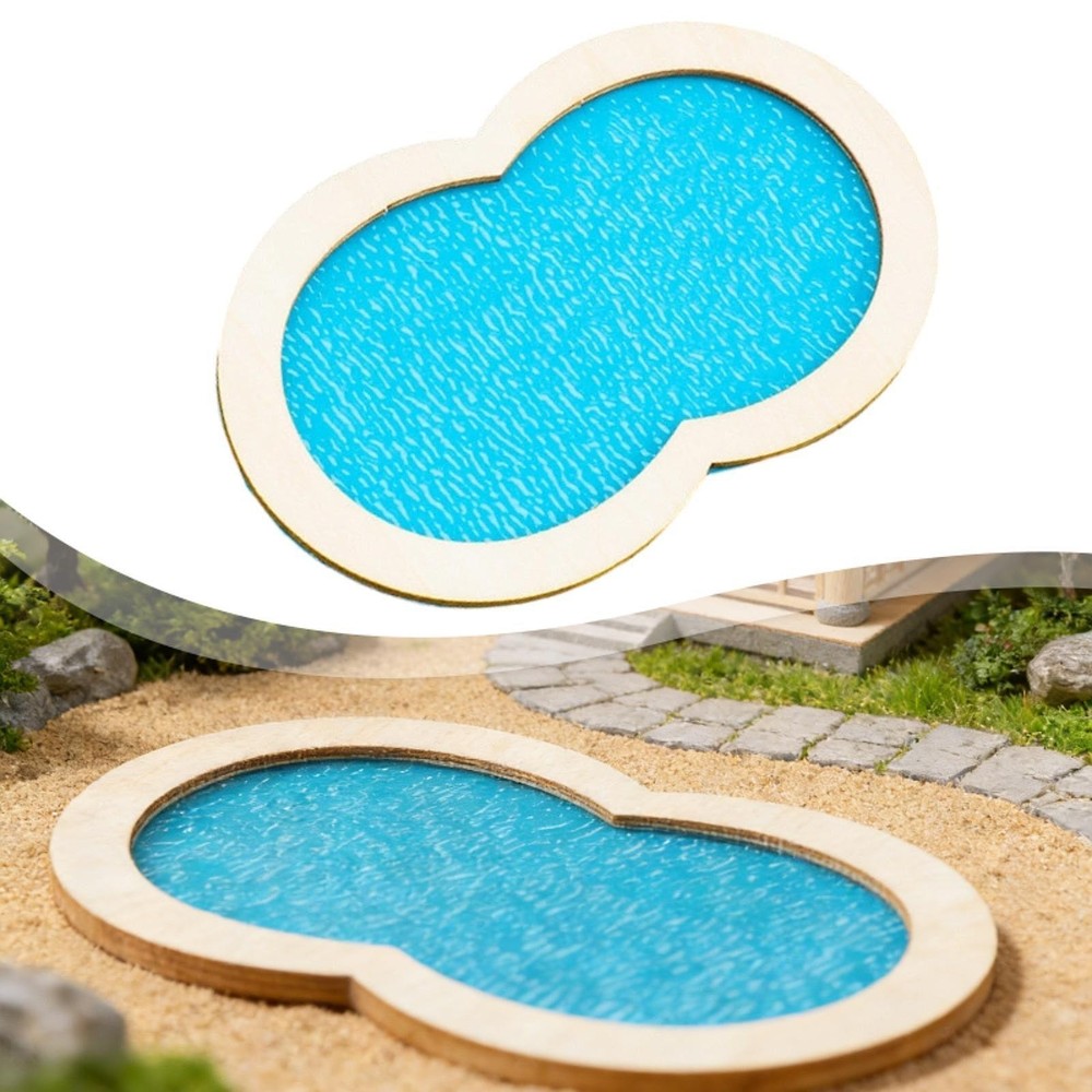 Pool Model Miniature Scene Model Creative Paintable DIY Sand