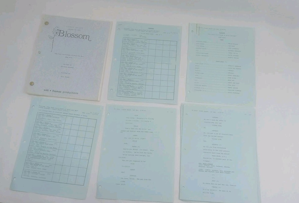 Blossom First Draft Script 1993 Bill Bixby Directed