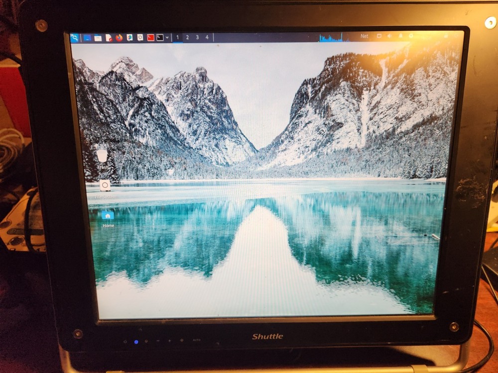 Shuttle XP-17 Front Panel Display With Stand & Power Cord