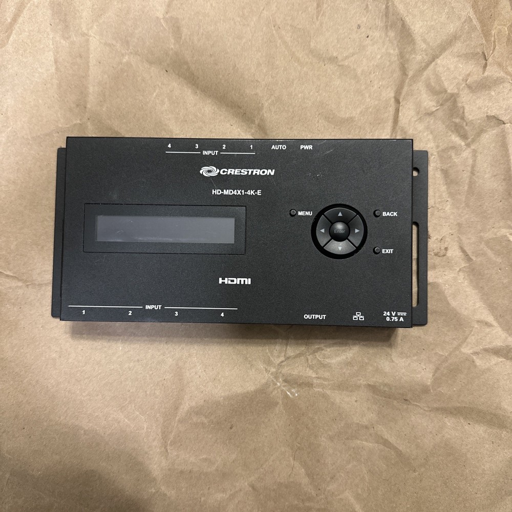 Crestron 4x1 HDMI 4K Switcher HD-MD4X1-4K-E
