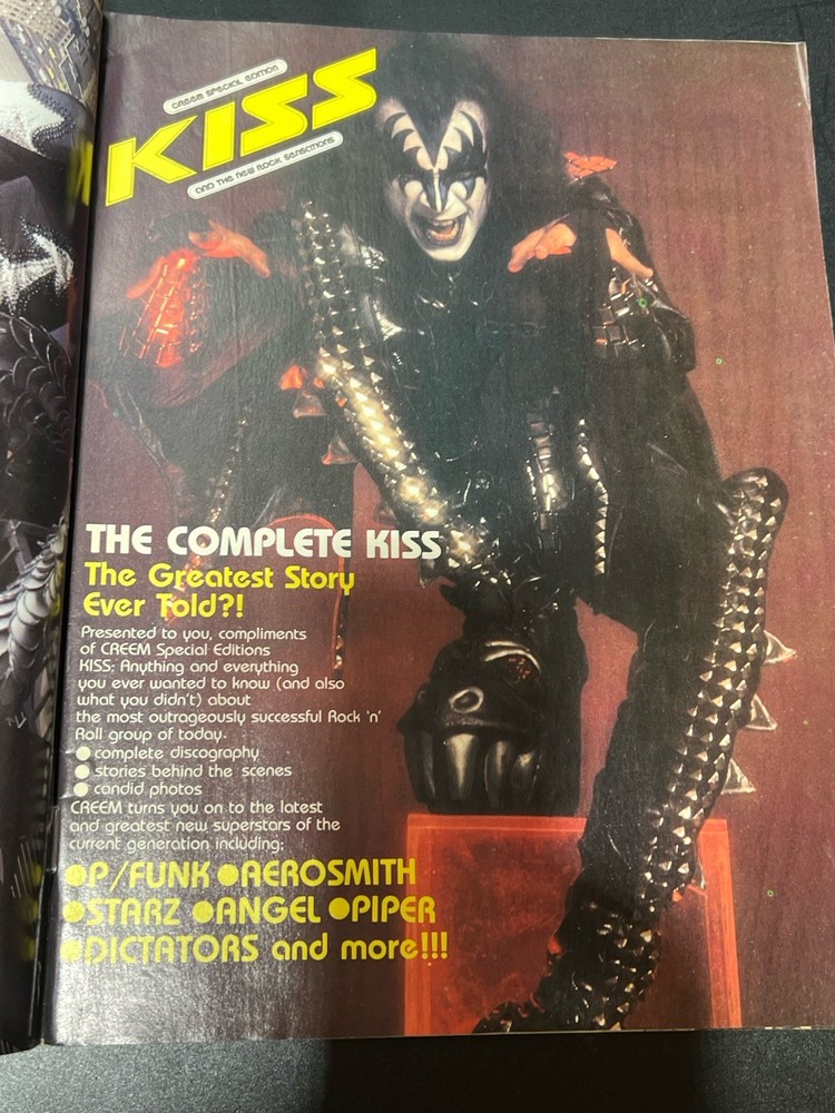 KISS CREEM SPECIAL EDITION Magazine 1977