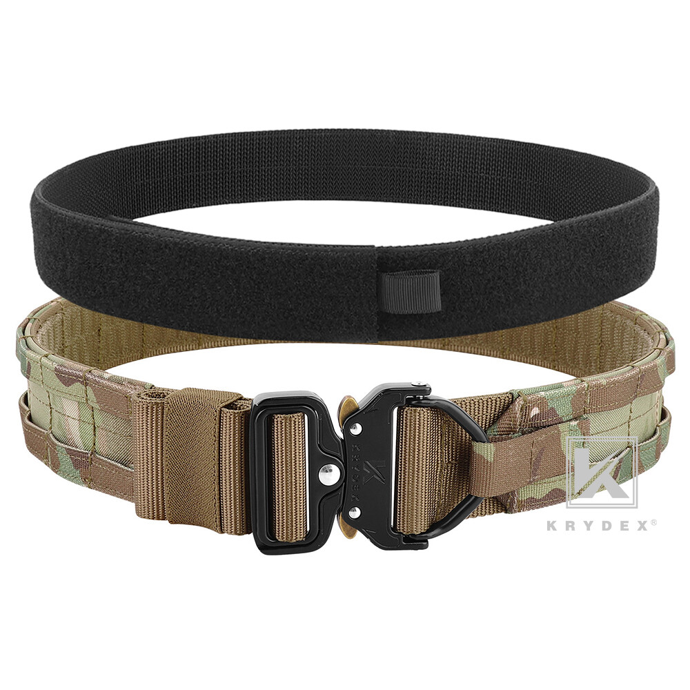 KRYDEX Tactical Belt 1.75 inch Heavy Duty Rigger Belt D-ring Quick Release Nylon