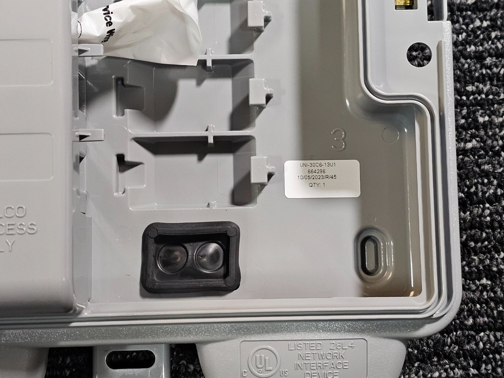 (QTY 2) Corning Century Link Network Interface Device Housing UNI-30C6-13U1