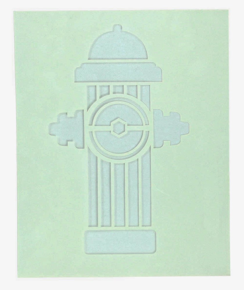 Fire Hydrant Stencil -18 x 24 Inches Overall