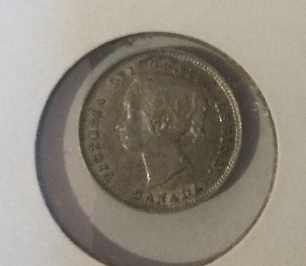 Canada 1893 Silver 5 cents- Nice