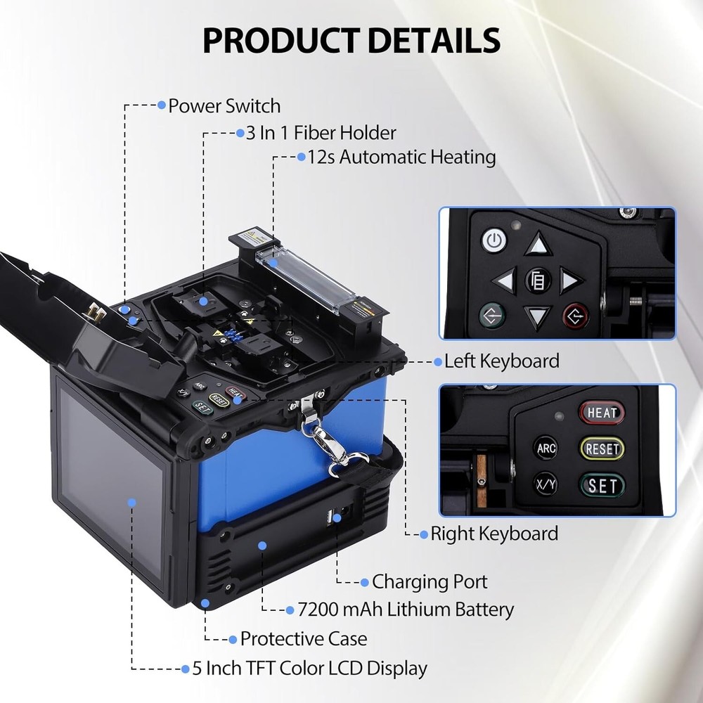 Fiber Optical Fusion Splicer FL-118 Automatic FTTH Automatic Splicing Machine