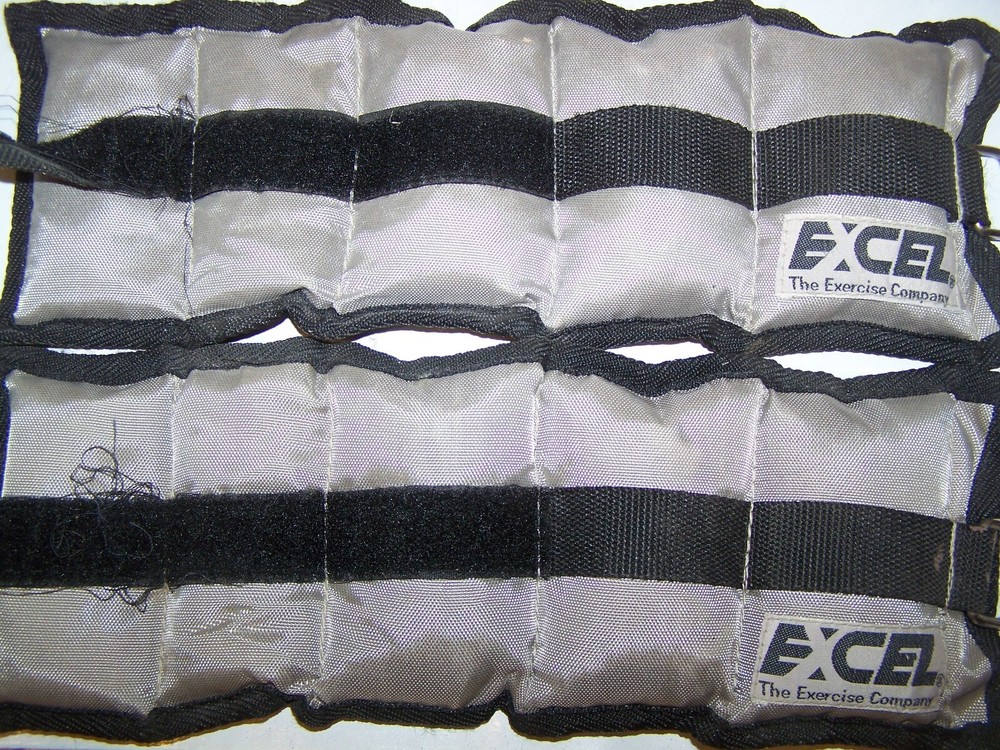 Excel Exercise Co Adjustable Ankle Weights 2 X 5lb Toning Workout 10 Lbs Total