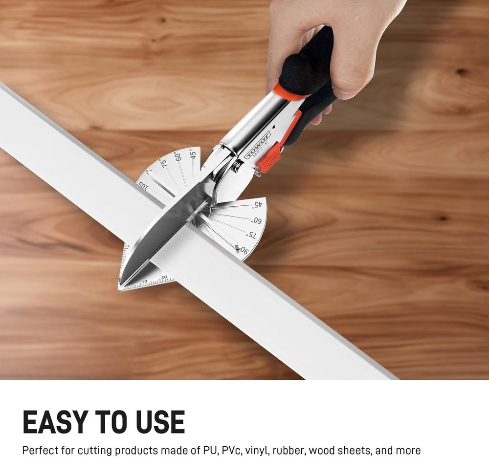 Angle Miter Shears Cutter Adjustable 45-135 Degree for Plastic PVC Trim