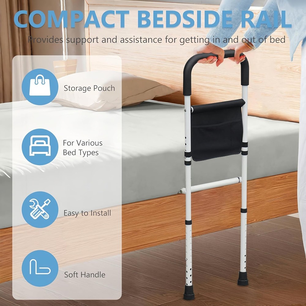 Bed Rails for Elderly Adults Safety, universal, Scalable Base-without Light