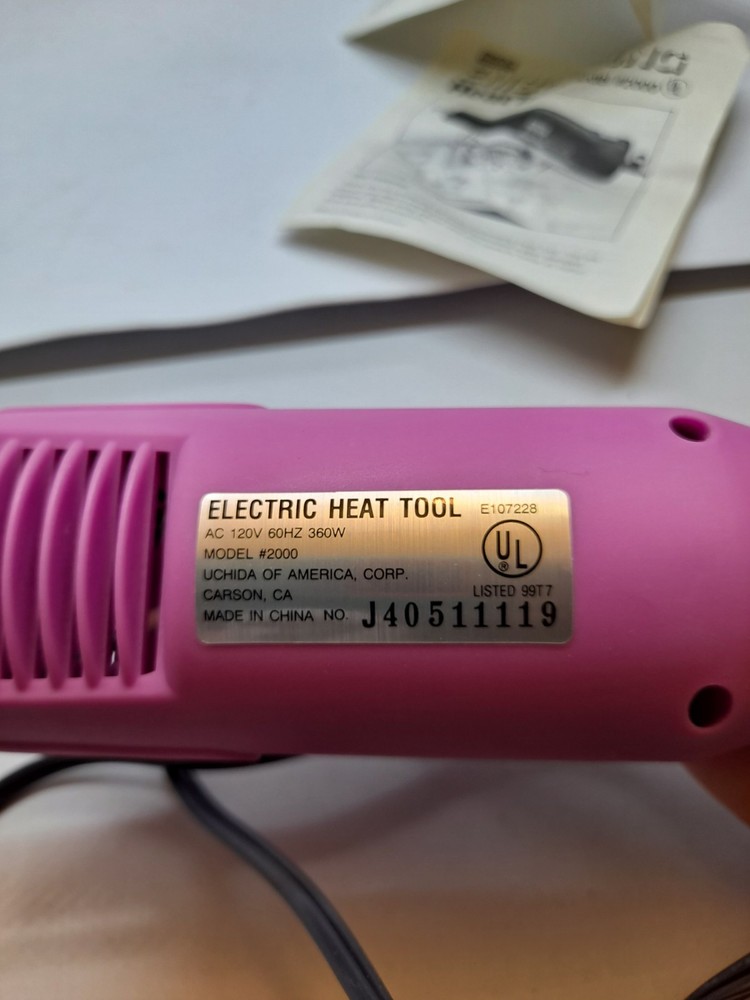 Marvy Uchida Embossing Heat Tool (Model 2000) Rubber Stamp Embossing
