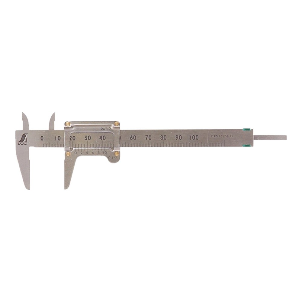 Shinwa Pocket Caliper 100mm Precision Measuring Tool, Compact, New