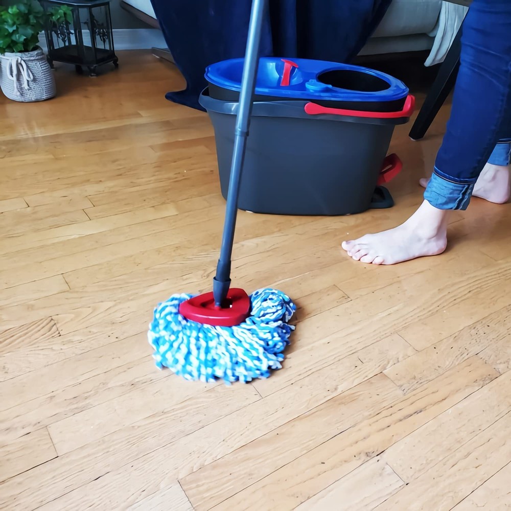 4 Pack Spin Mop Replacement Heads Microfiber Mop Refills Compatible with 2 Ta...