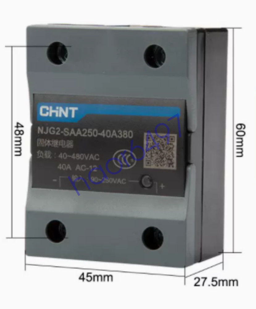 1PC New Chint NJG2-SAA250-40A380 AA40A 380V Solid State Relay Brand