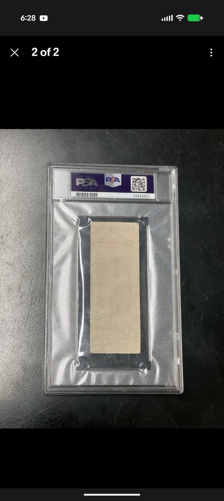 1992 2pac Digital Underground Full Authentic Ticket PSA Authenticated Tupac Save