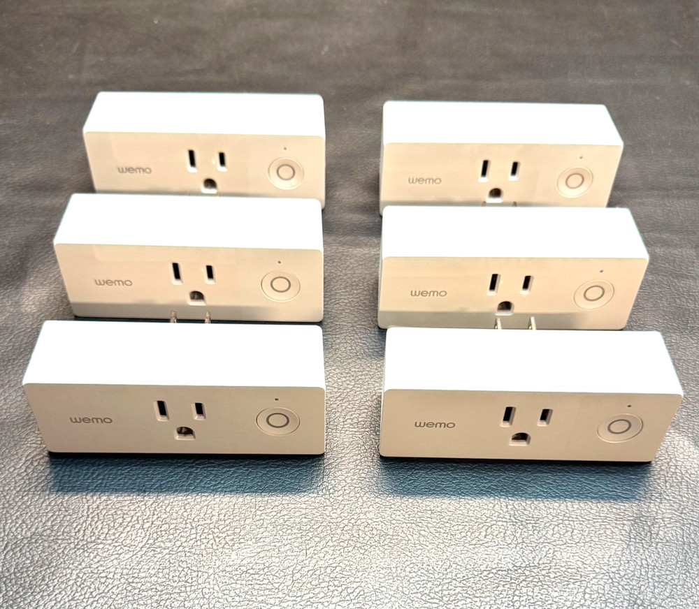 6 - WeMo WiFi Enabled Mini Smart Plug - White (F7C063)