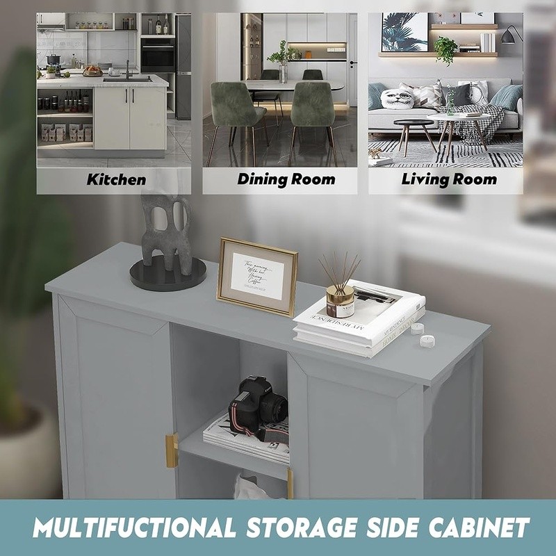 Multi Functional Storage Buffet Cabinet Kitchen Sideboard Entryway Home Decor US