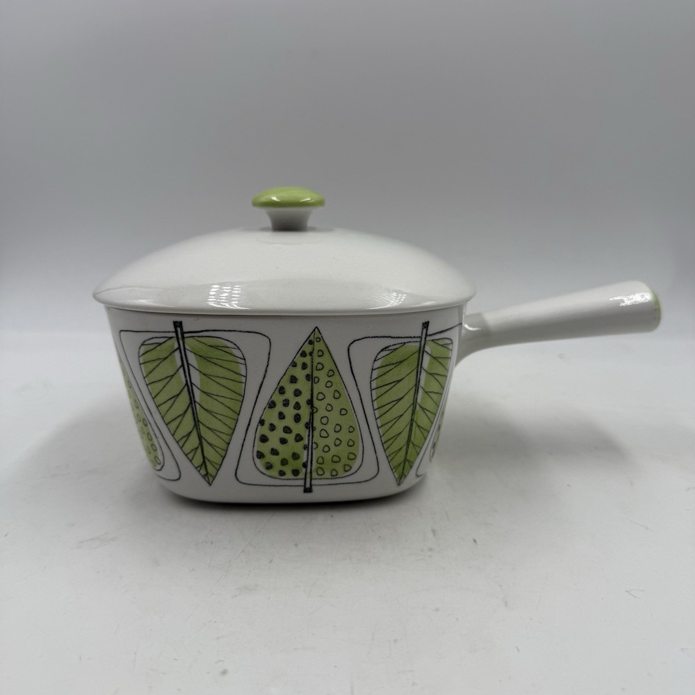 Rorstrand Ovenware Garden Series 1960s MCM Lidded Pot & Rectangular Baking Dish