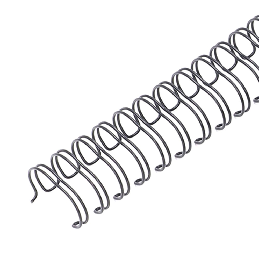 100x Double Loop Wire Binding Spines 9/16Inch 34Loop 3:1 Pitch 120Sheet Capacity