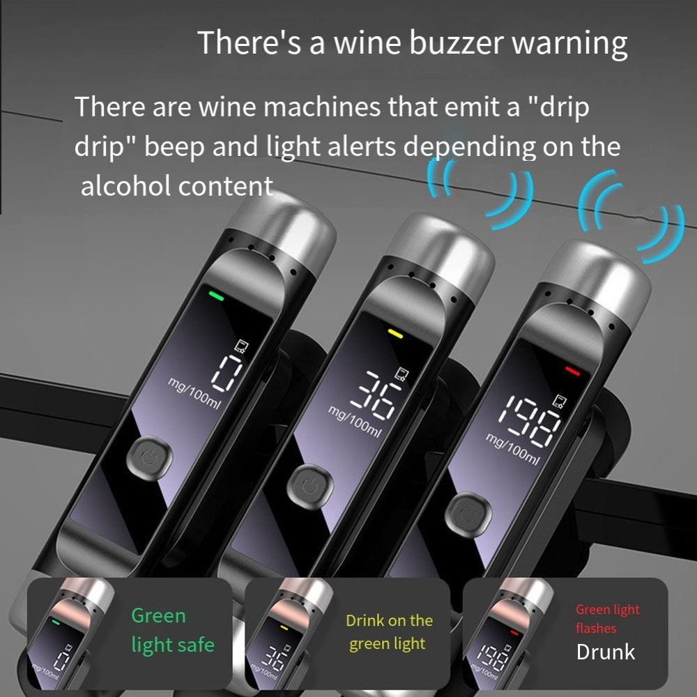 2025 Automatic Rechargeable Alcohol Tester: Accurate Breathalyzer For Safe New