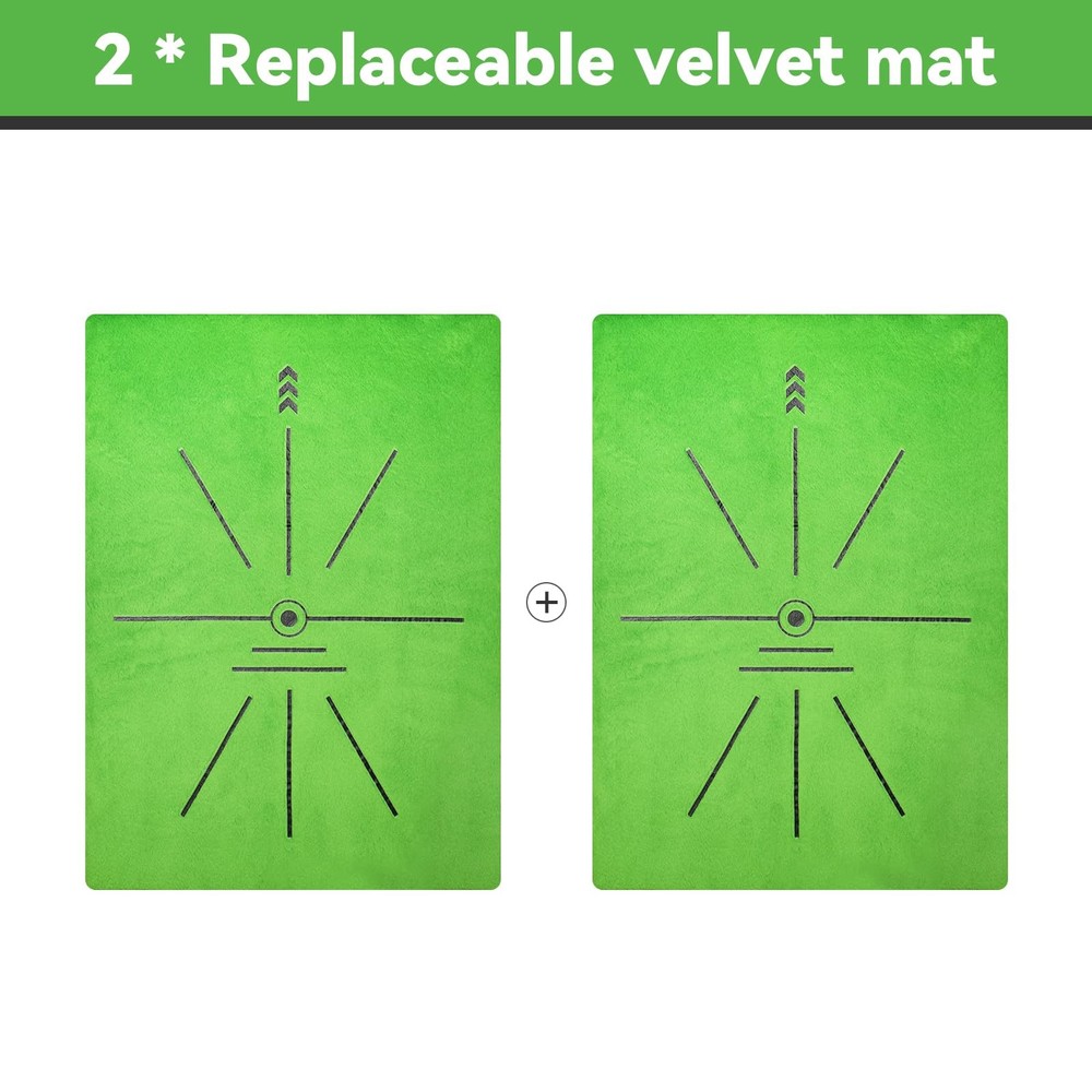 Golf Hitting Mat | Golf Training Mat for Swing Path Feedback/Detection Battin...