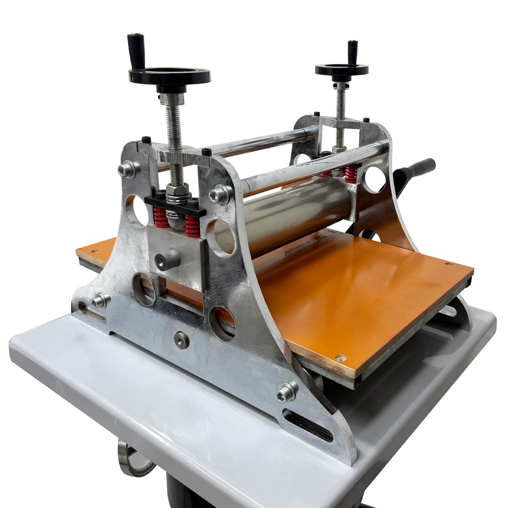 Slab Roller Printmaking Machine+Sculpture Turntable Set 360° Rotating Turntable