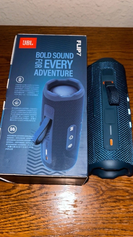 JBL FLIP 7 Portable Waterproof Wireless Bluetooth Speaker - NAVY