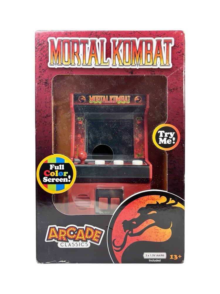 Mortal Kombat Mini Arcade Classics Basic Fun 90’s Video Game WB New RETRO GAMING