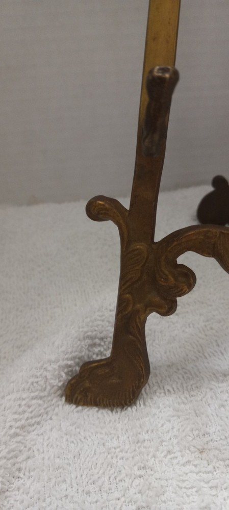 LARGE 19* VINTAGE BRASS EASEL