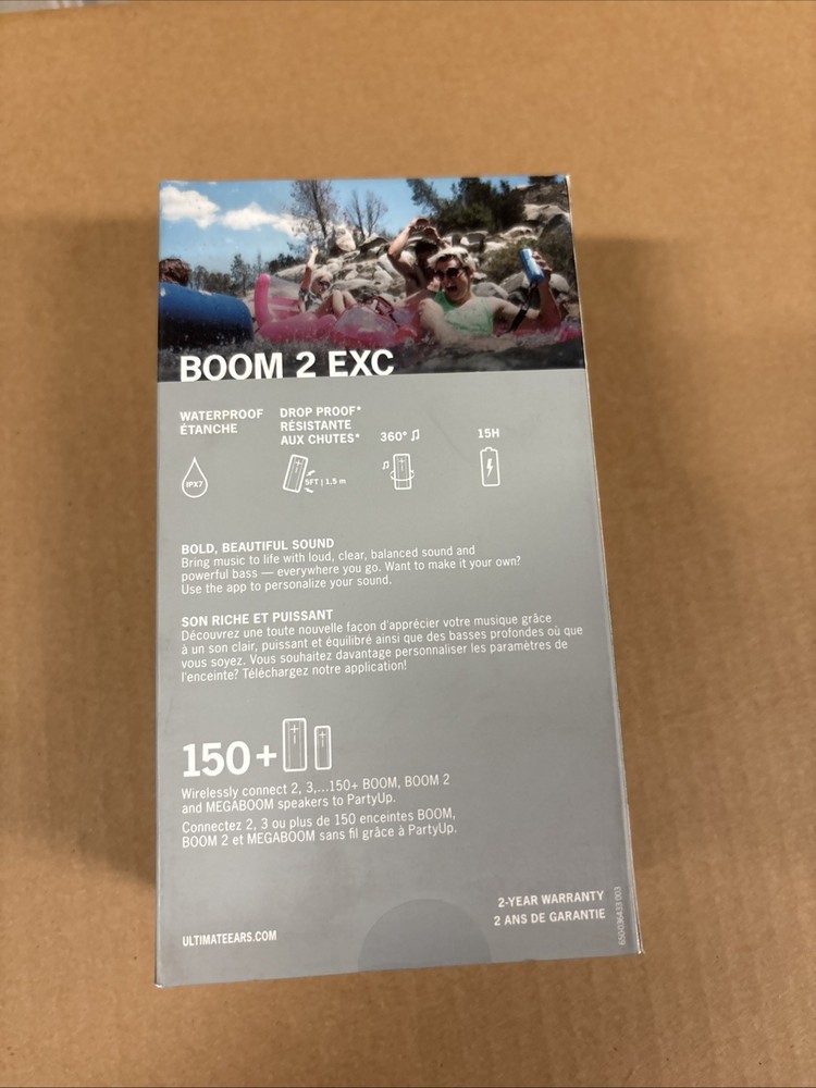 Ultimate Ears BOOM 2 EXC Wireless Bluetooth Speaker - Black