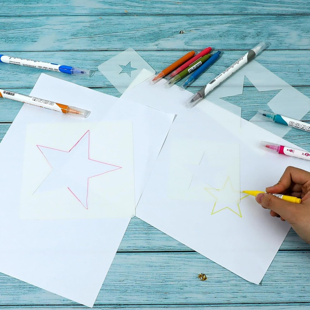 Large Star Stencil Paint Templates Reusable