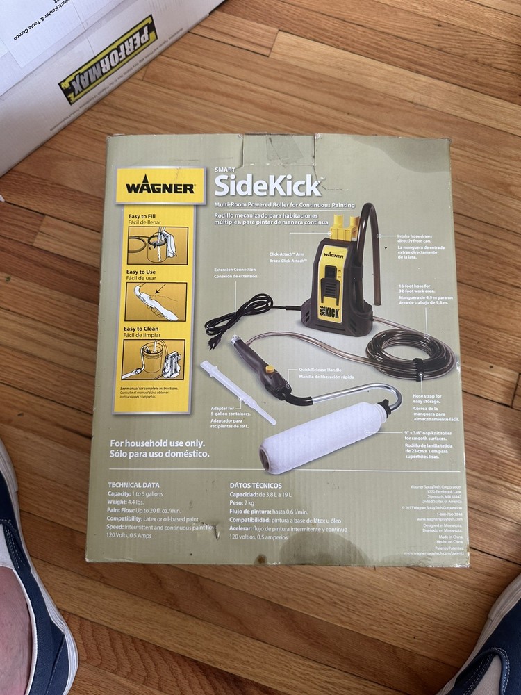 Wagner Smart Sidekick Multi-Room Powered Roller for Continuous Painting NEW