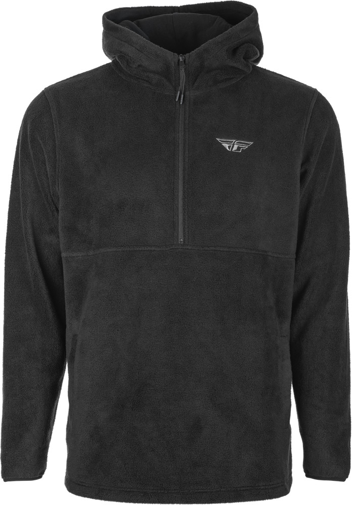 Fly Half Zip Pullover Hoodie Black Lg