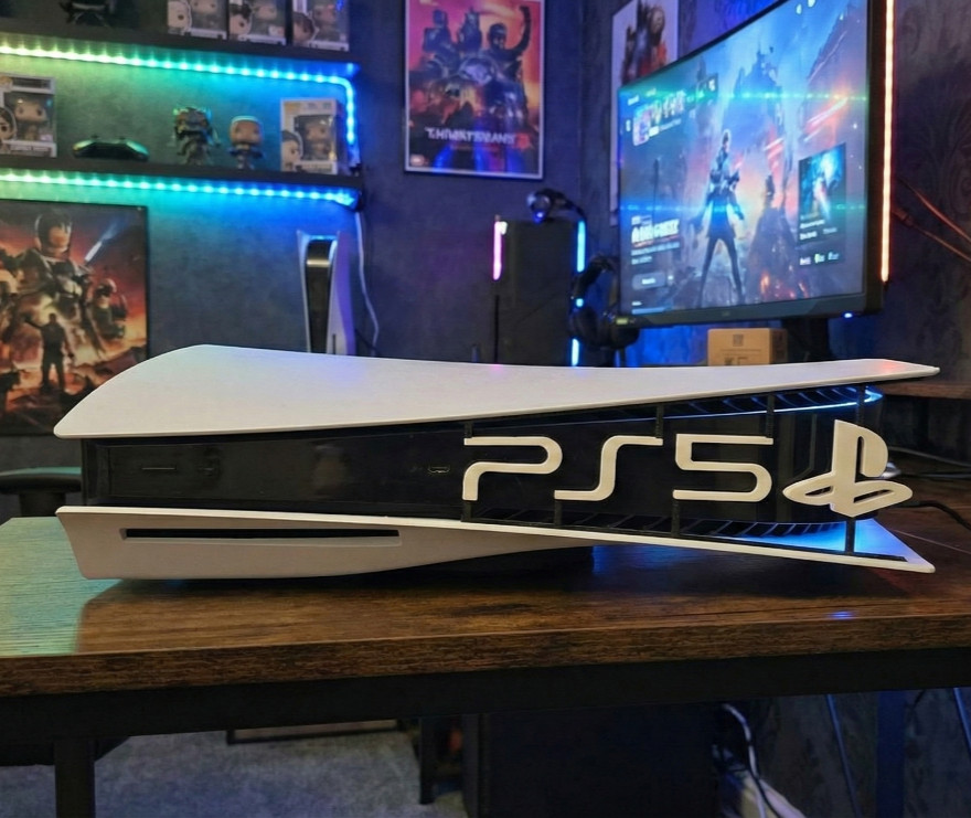 3D Printed PlayStation 5 PS5 Console System Decorative Horizontal Cover