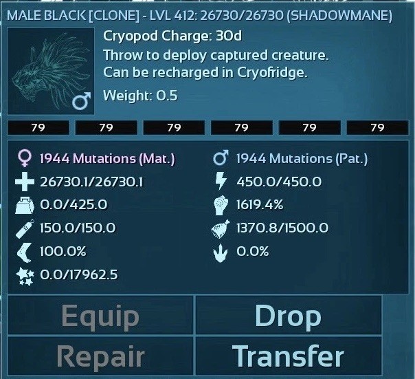 Shadowmane Pair [Clone] | Ark Ultimate Mobile | Official PVE | Ark Pass