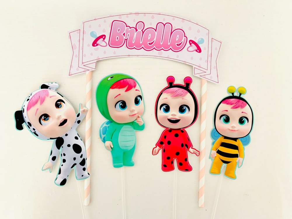 Personalized Cry Babies Magic Tears Cake Topper
