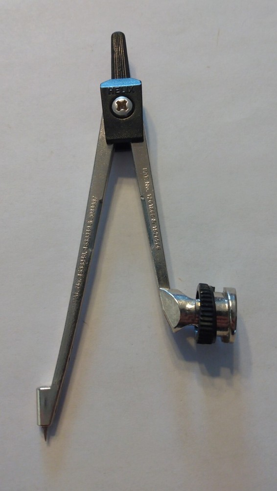 Vintage Helix Metal Drafting Drawing Compass Tool