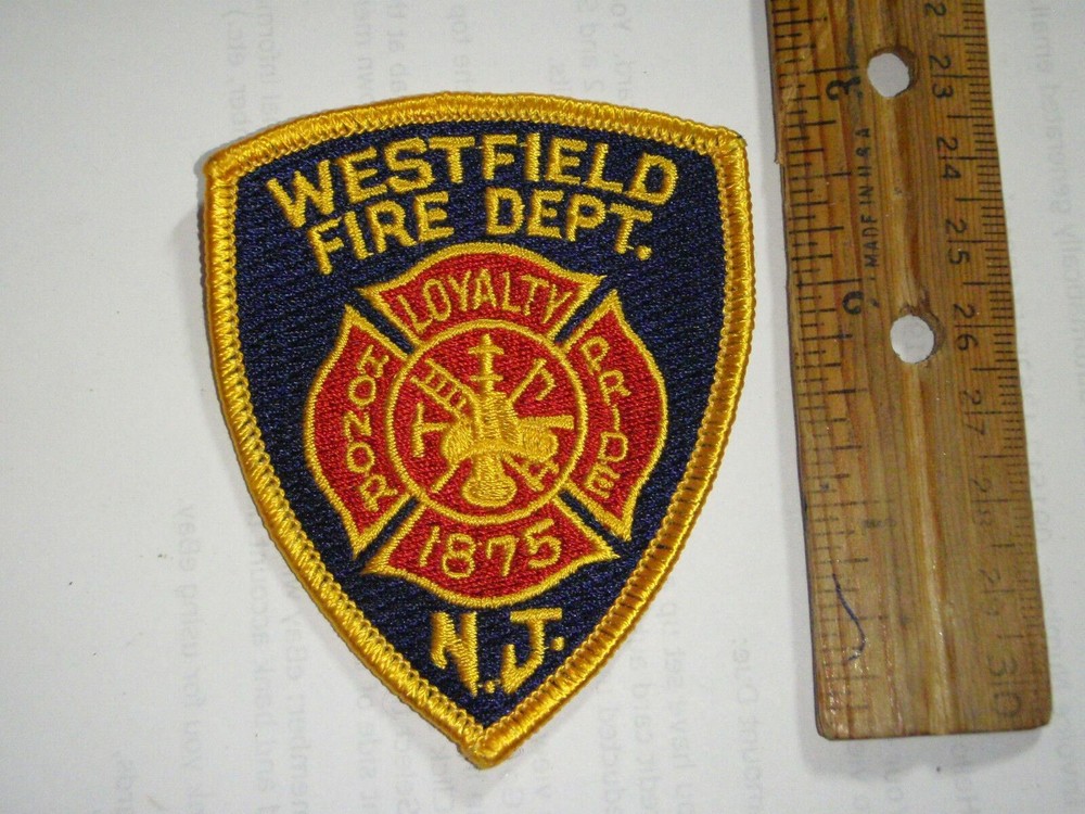 WESTFIELD  NEW JERSEY FIRE DEPARTMENT PATCH  BX L 2