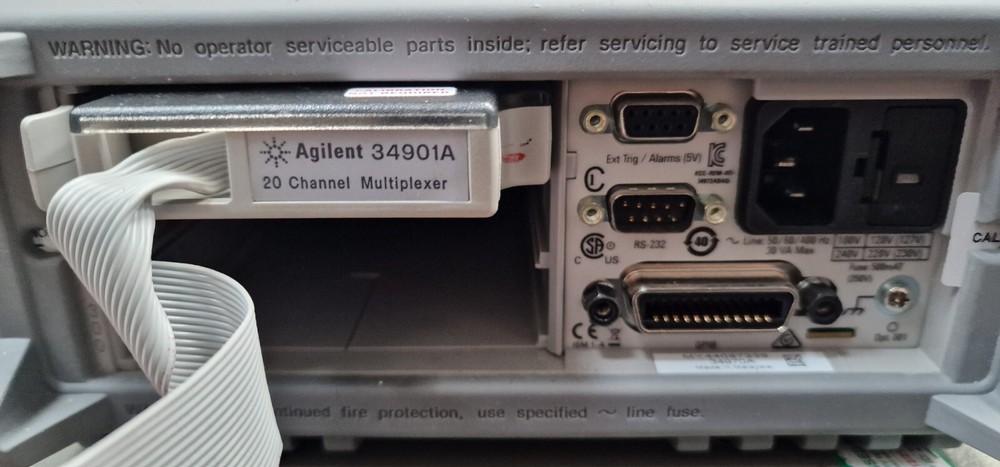Agilent - Keysight 34970A data acquisition switch unit with Channel Module 34901