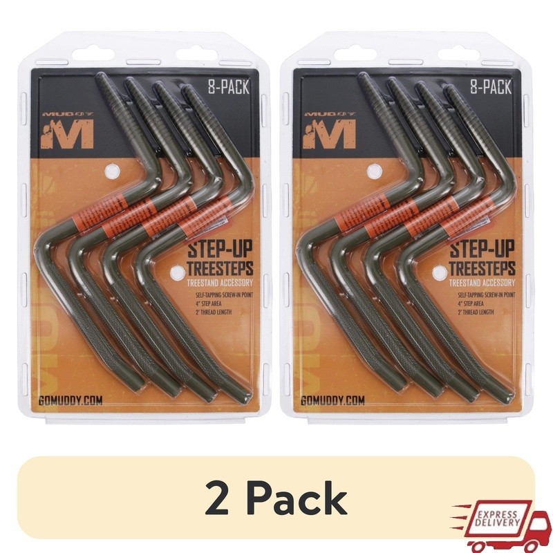 Step-Up Tree Steps Climbing Sticks Tool-Free Installation 750lb Capacity 8-Pack