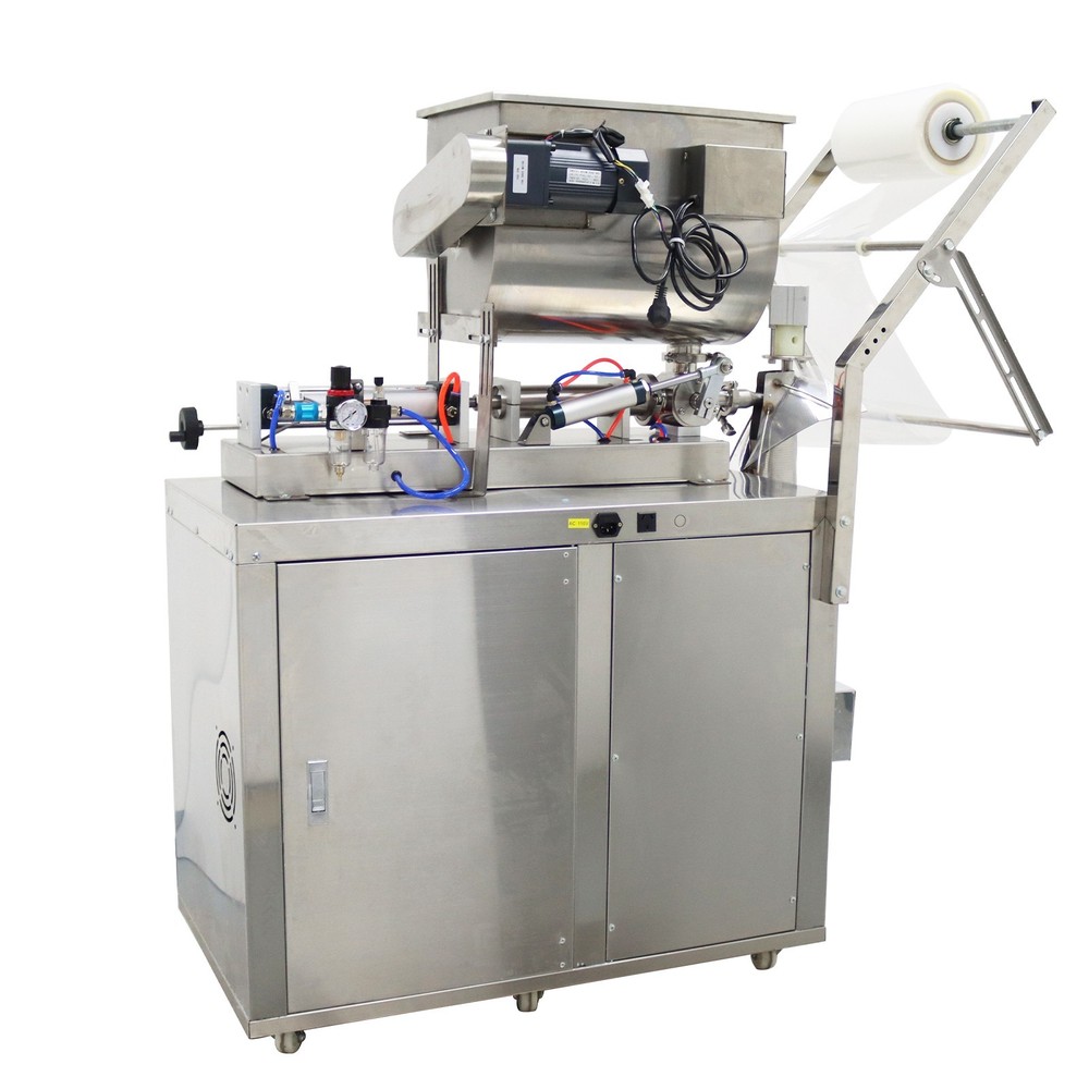 Floor-type Auto Liquid Paste Subpackage Machine W/Mixer Hopper Quantitative Fill