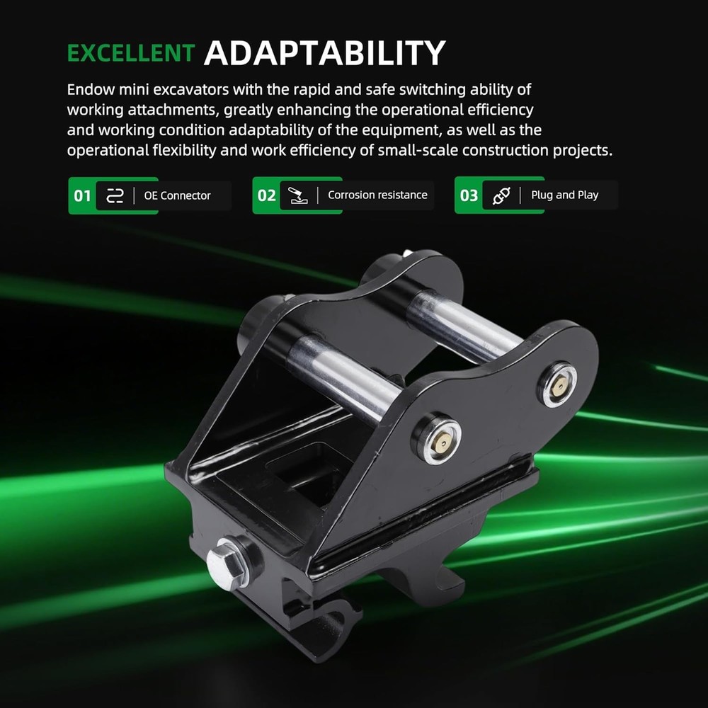 Mini Excavator Quick Change Hitch - Universal Coupler for 0.8-2 Tons Diggers