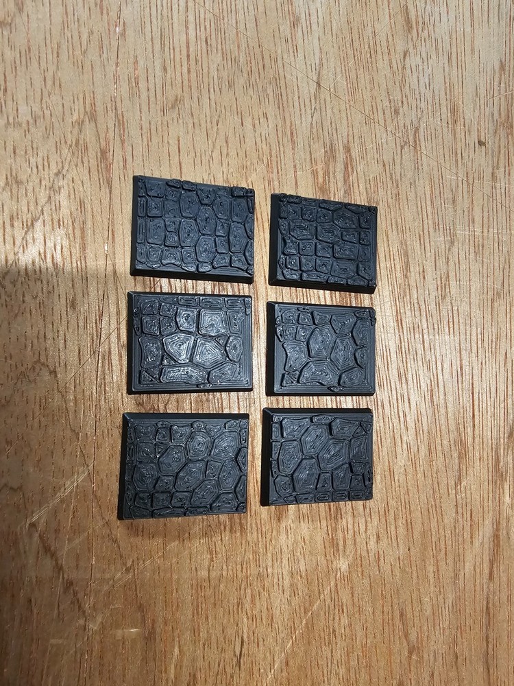 Cobblestone bases.