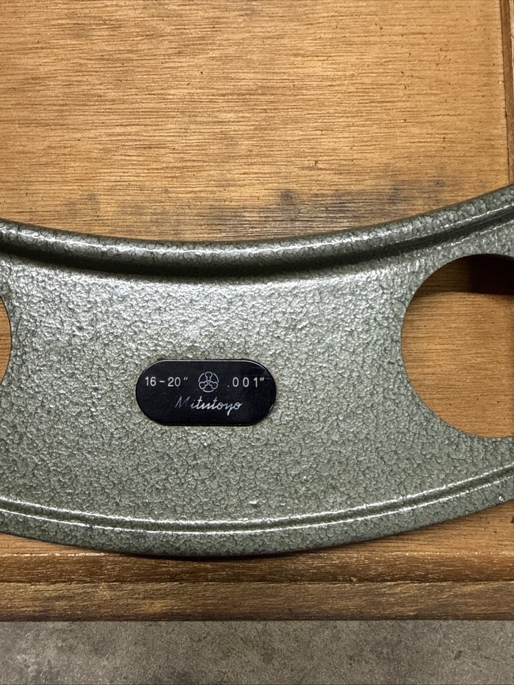 Mitutoyo 16”-20” OD Micrometer. Pt# 104-153