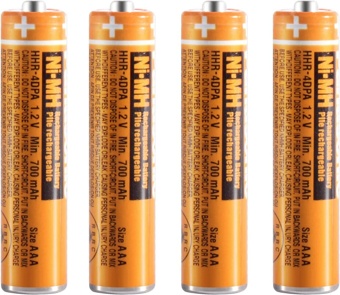 4/6/8 For Panasonic Cordless Phones Rechargeable Batteries 1.2V AAA Ni-MH 700mAh