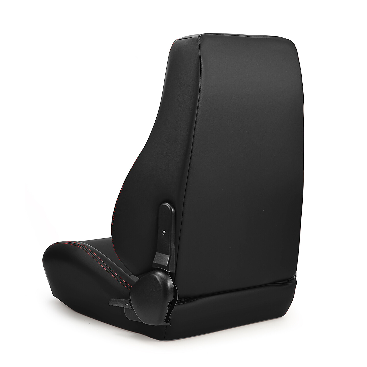 1 Pair Universal Black PVC Leather Easy Reclinable OBS Style Seats Car Seats