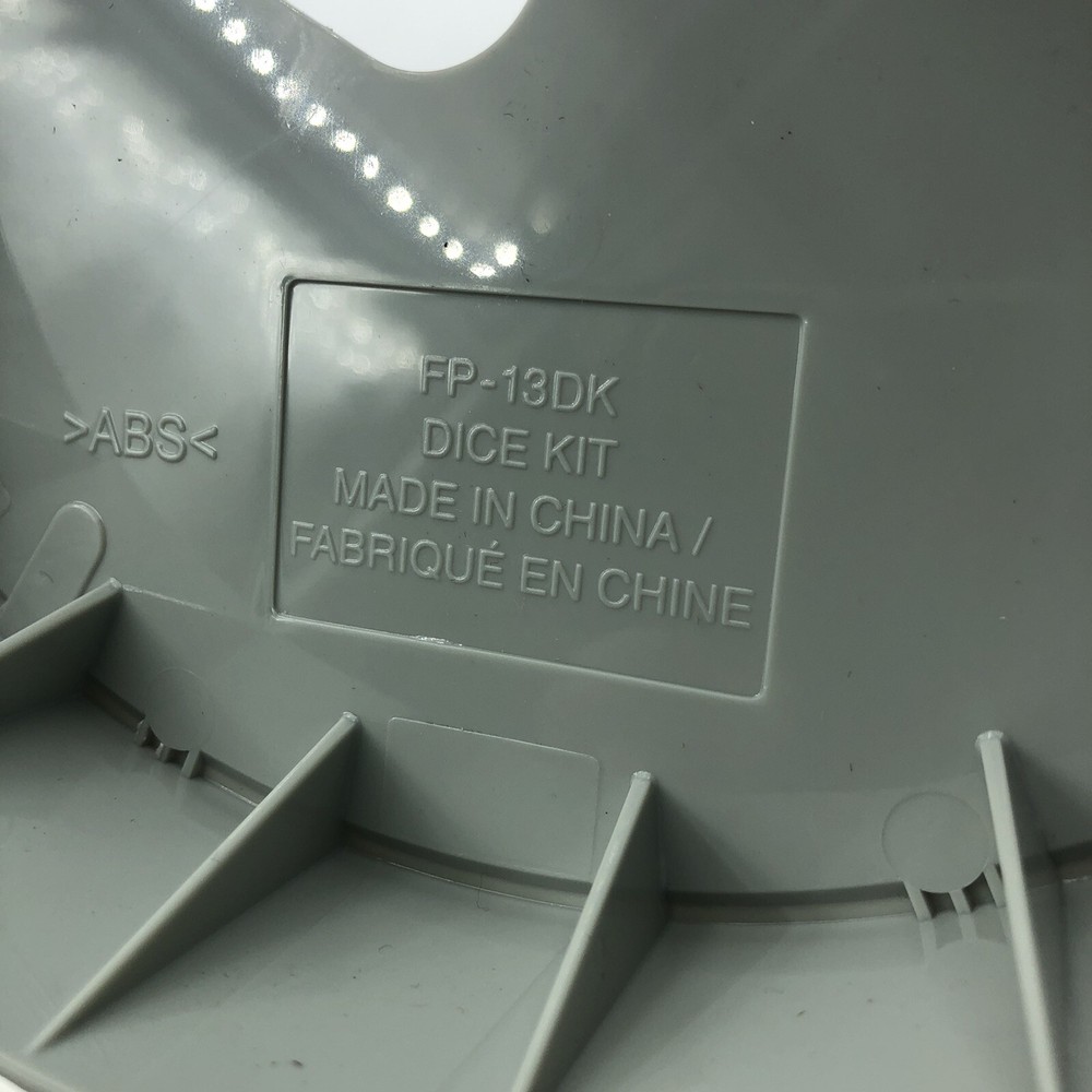 Cuisinart 13 Cup Elemental Food Processor Complete Dicing Kit Base FP-13DK