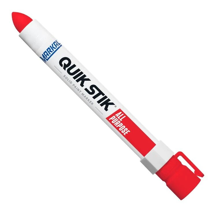 Markal Quik Stik Permanent Twist Solid Paint Crayon, 11/16 in Round Tip(12 Pack)
